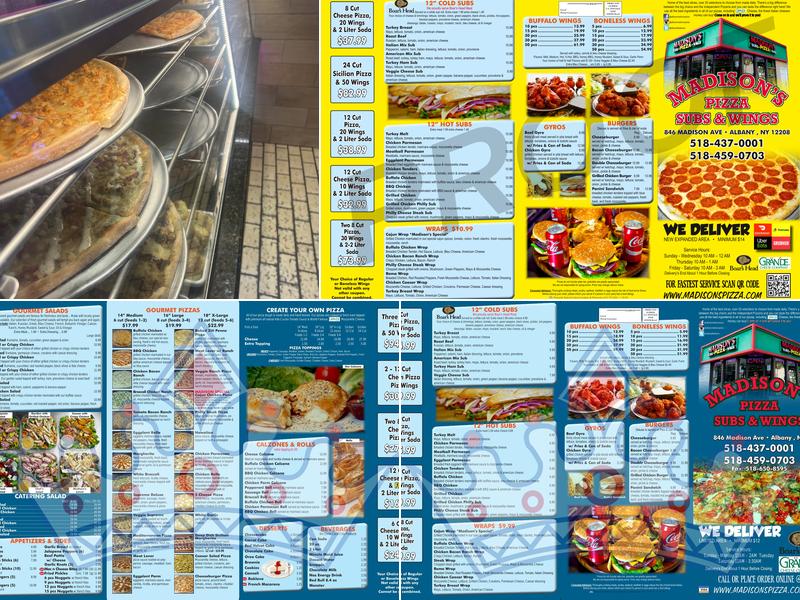 Madison's Pizza Menu