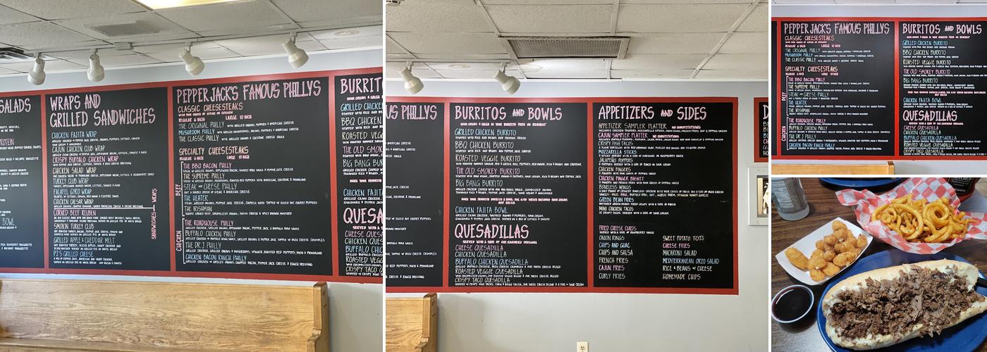 Pepper Jack's Menu