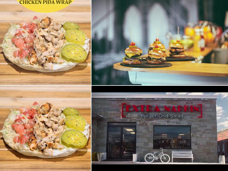 Extra Napkin Burger-Grill-Salad-Pizza