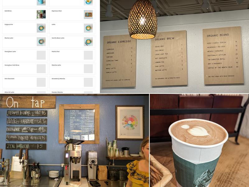 Pachamama Coffee Menu