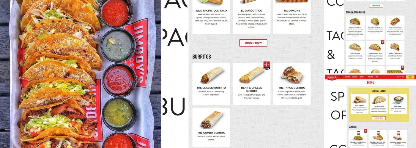 Jimboy's Tacos Menu