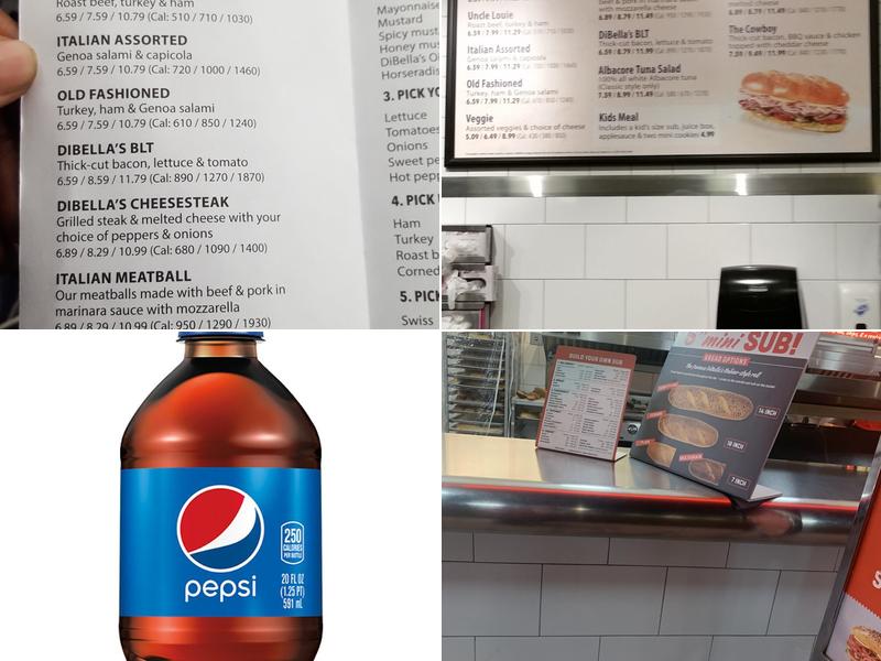 DiBella's Subs Menu