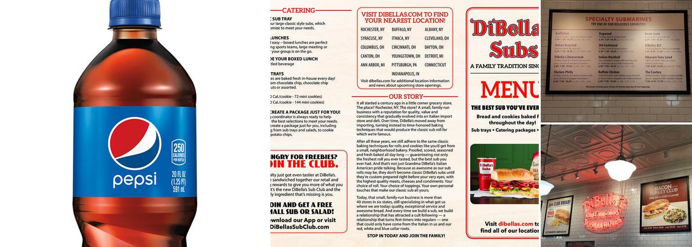 DiBella's Subs Menu