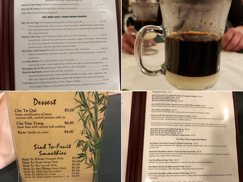 Van's Menu