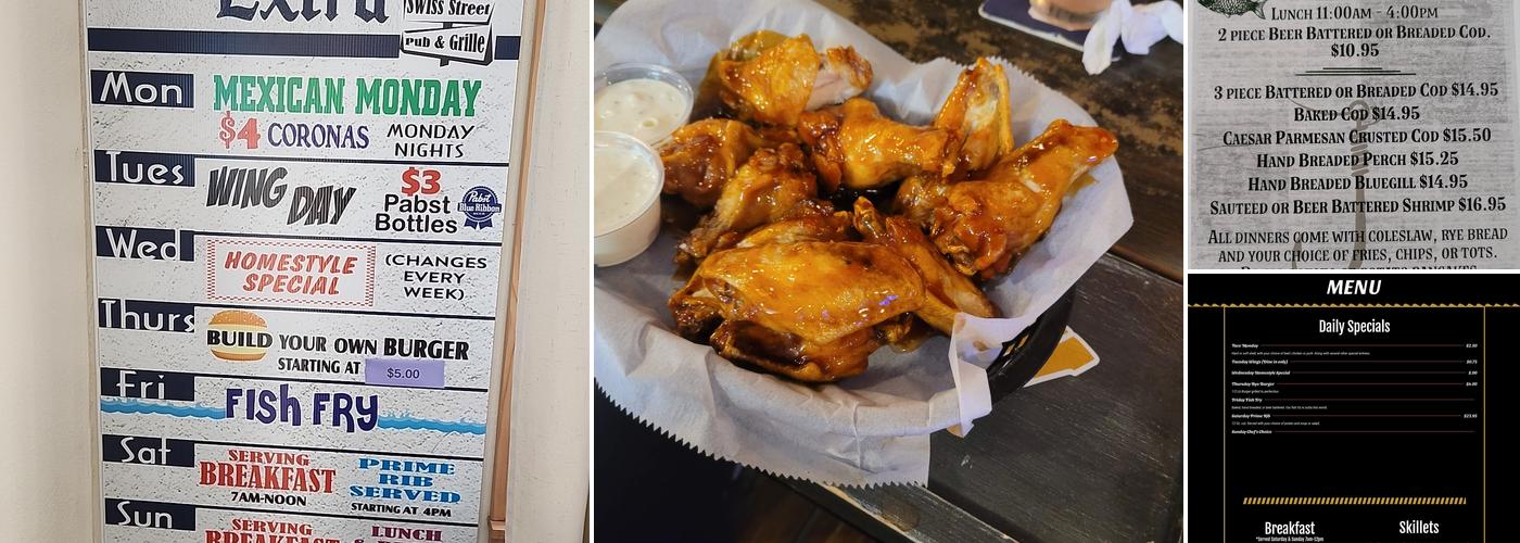 Swiss Street Pub & Grille Menu