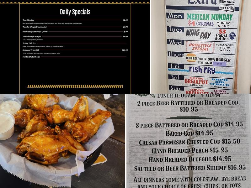 Swiss Street Pub & Grille Menu