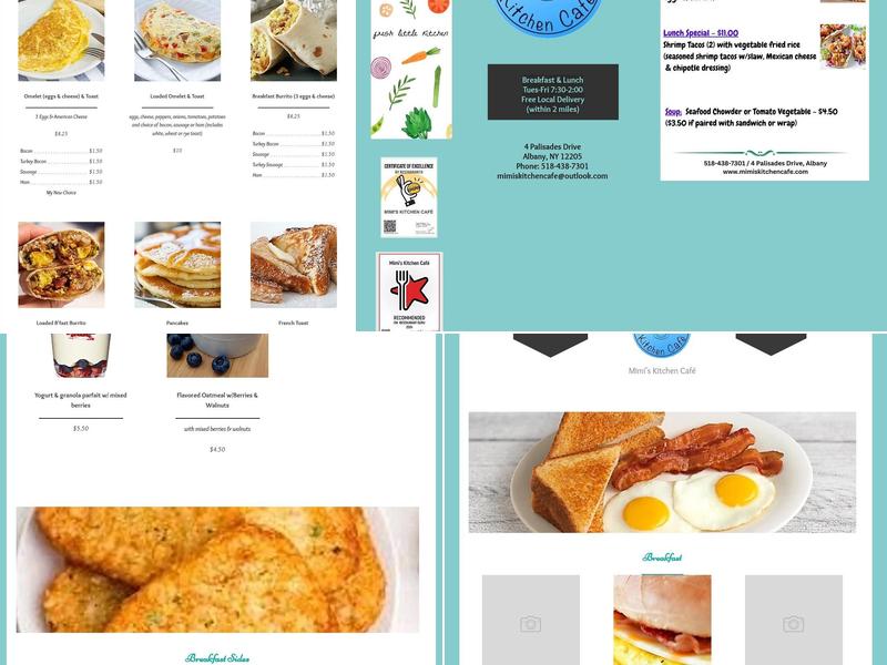 Mimi's Kitchen Café Menu