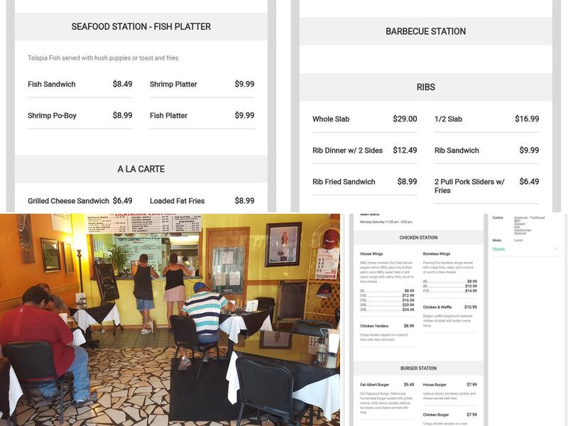 Lighthouse Café Menu