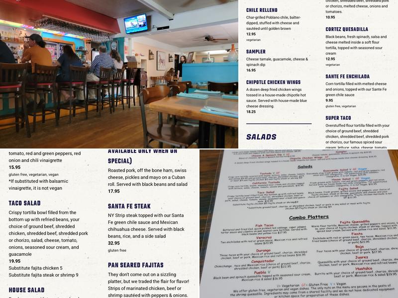 Mexican Connection Menu
