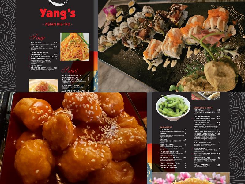 Yang's Asian Bistro Menu