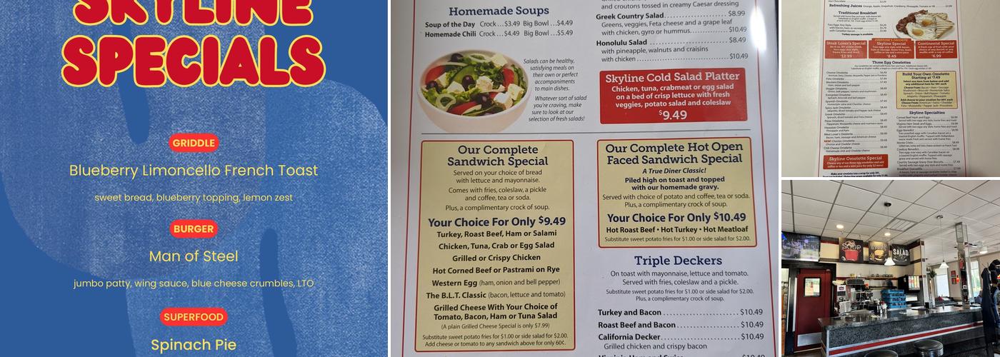 Skyline Diner Menu