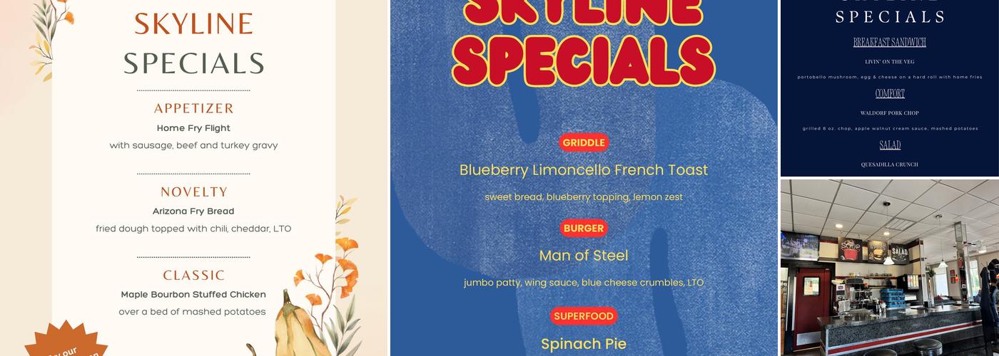 Skyline Diner Menu