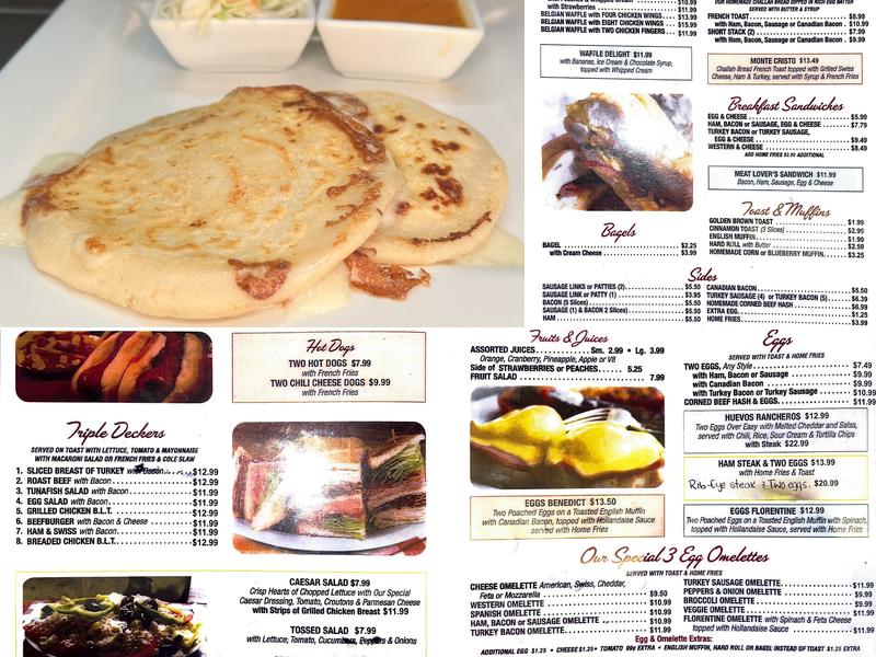 Jack's Diner Menu