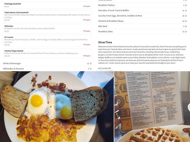 Dinertime Menu