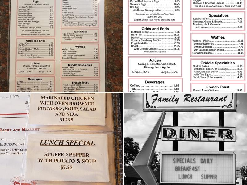 Redwood Diner Menu