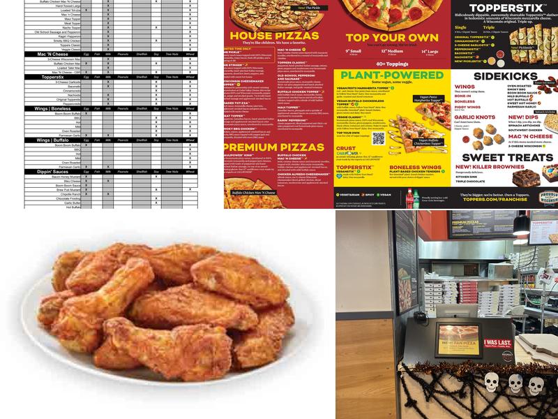 Toppers Pizza Menu