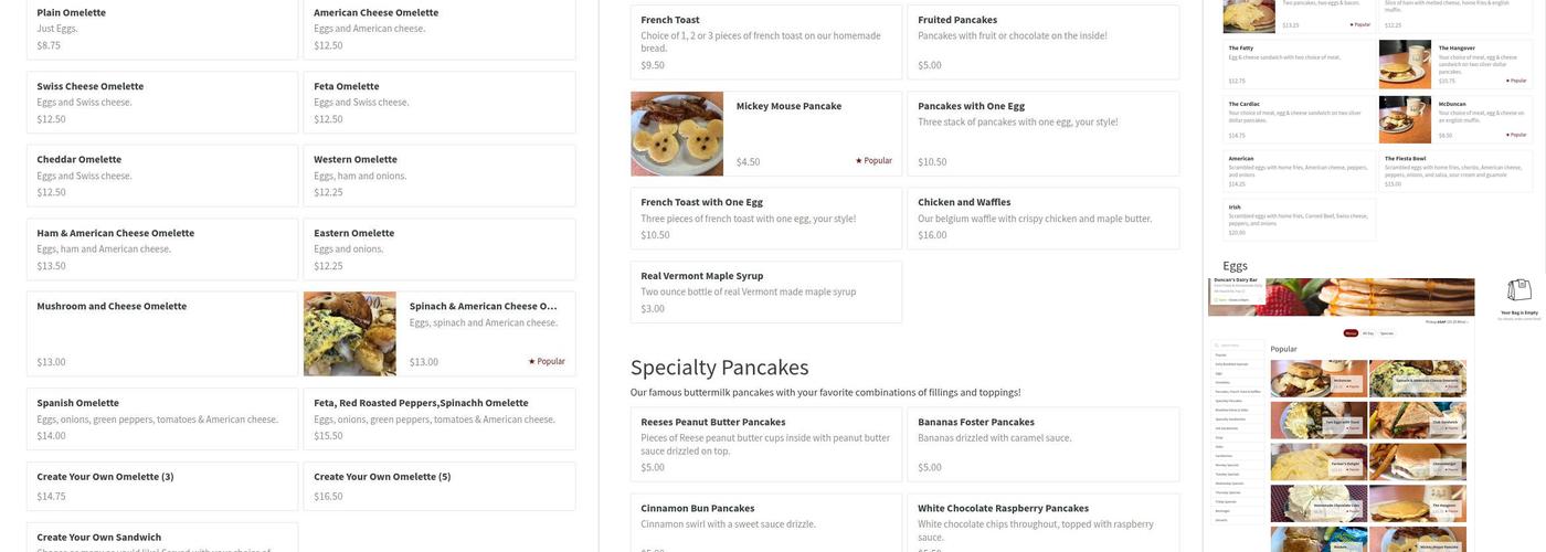 Duncan's Dairy Bar Menu