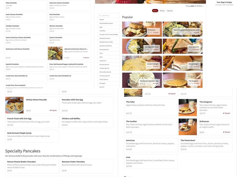 Duncan's Dairy Bar Menu