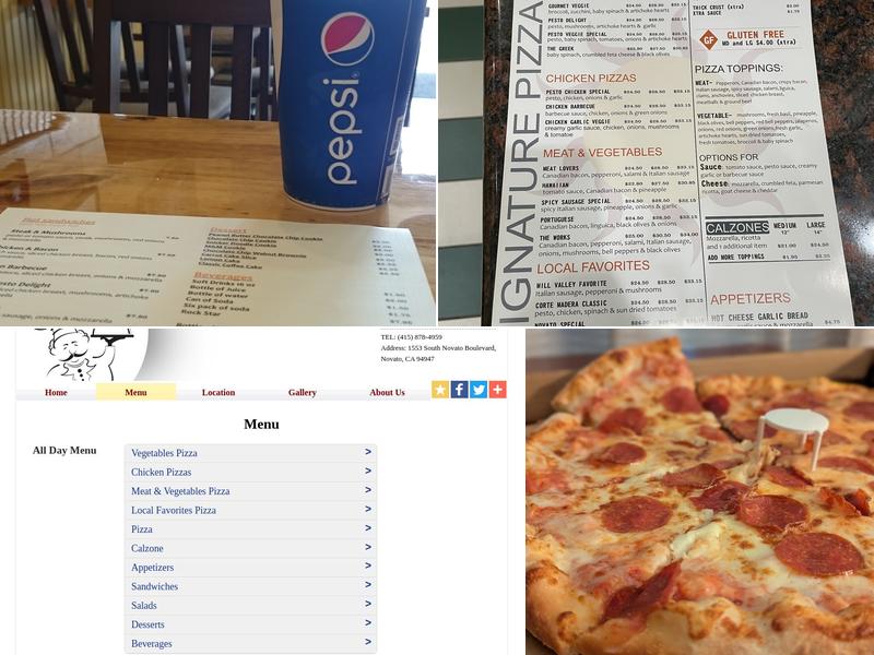 Stefano's Pizza Menu