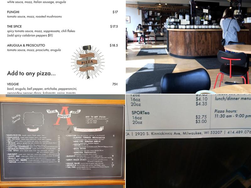 Anodyne Coffee Roasting Co. Menu