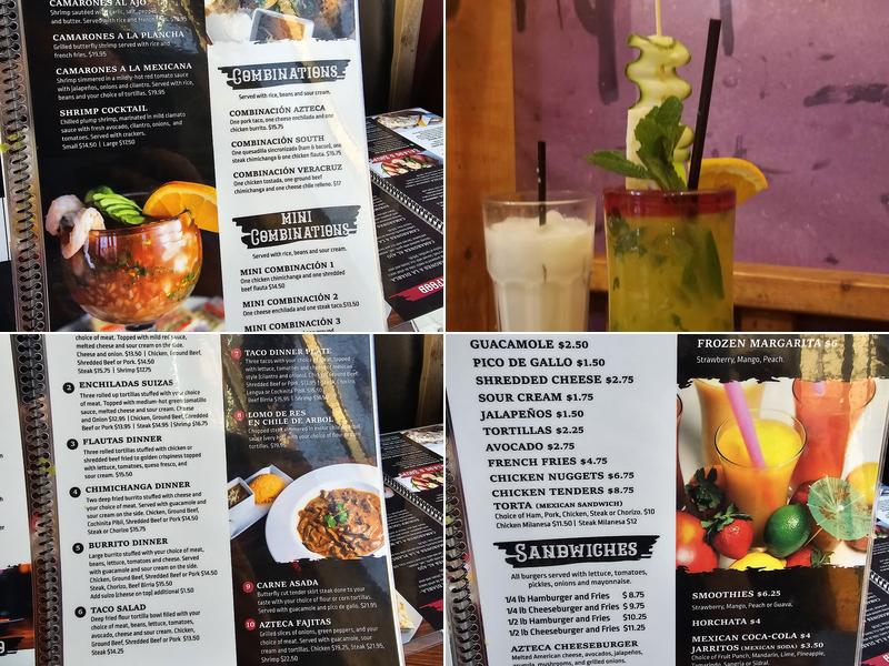 Azteca Restaurant MKE Menu