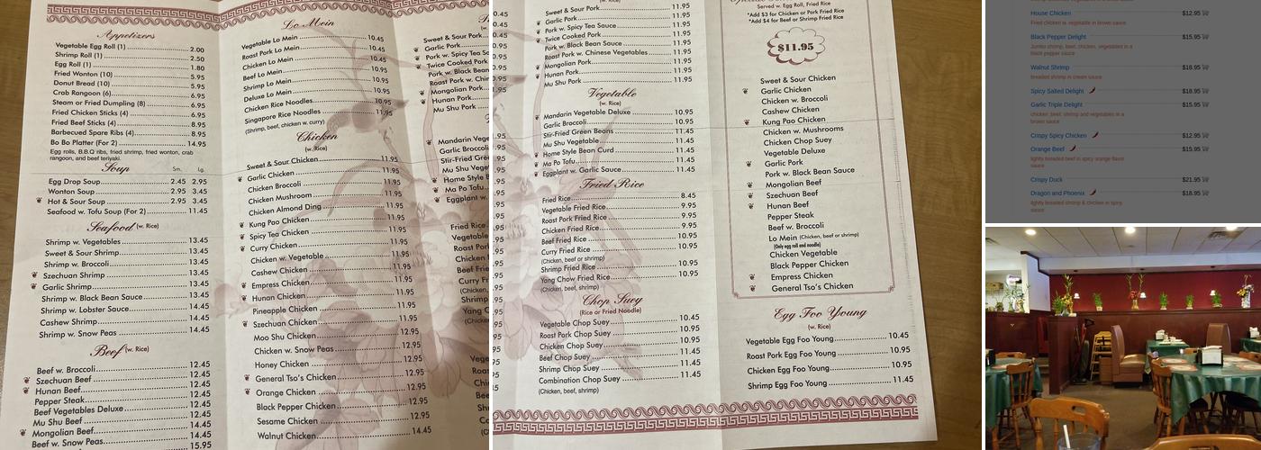 China Chef Menu