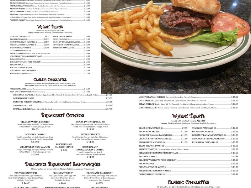 Mickey's Family Grill Menu