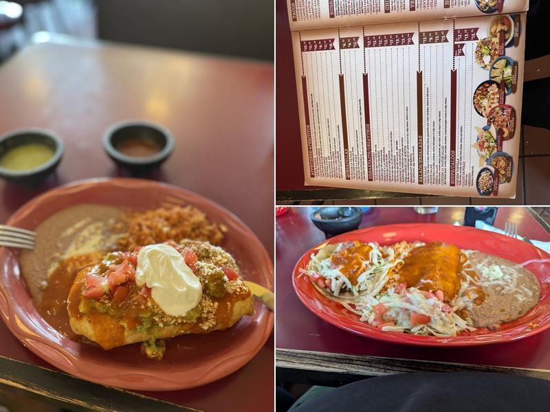 La Hacienda San Rafael Menu