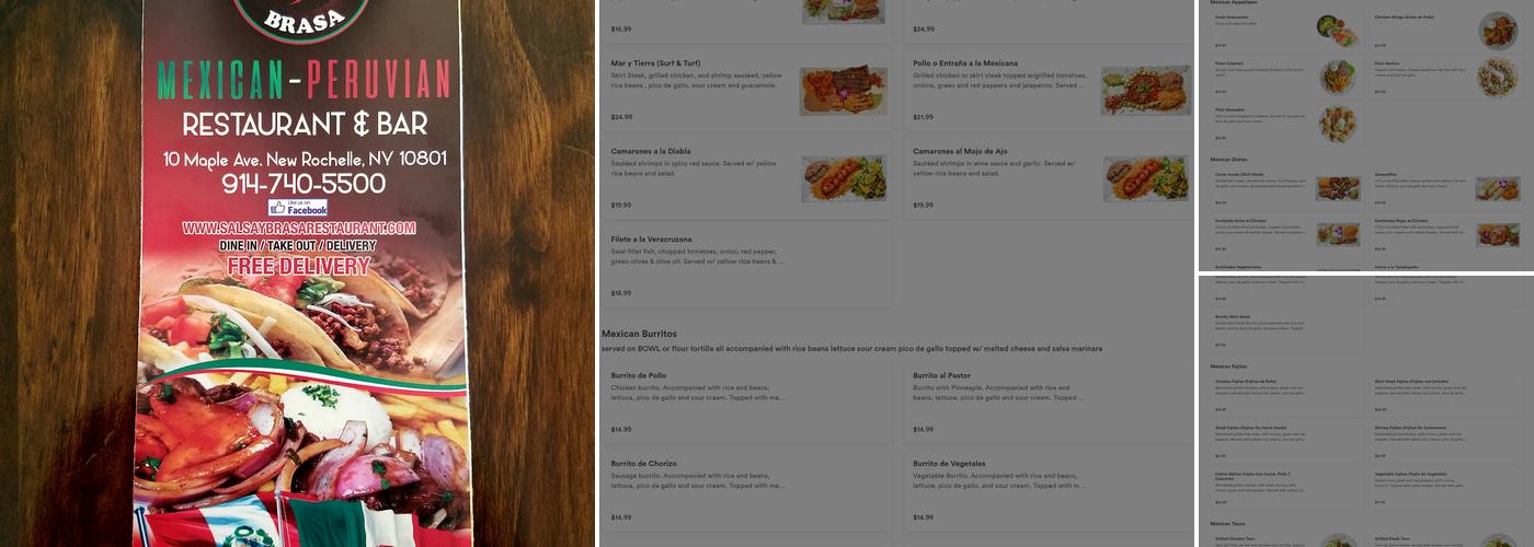 Salsa Y Brasa Restaurant Menu