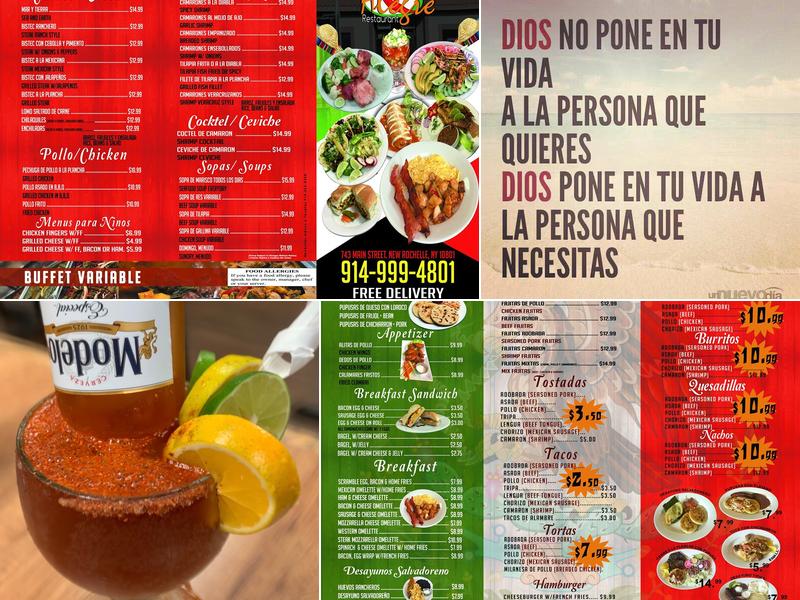 Mexico Alegre Menu