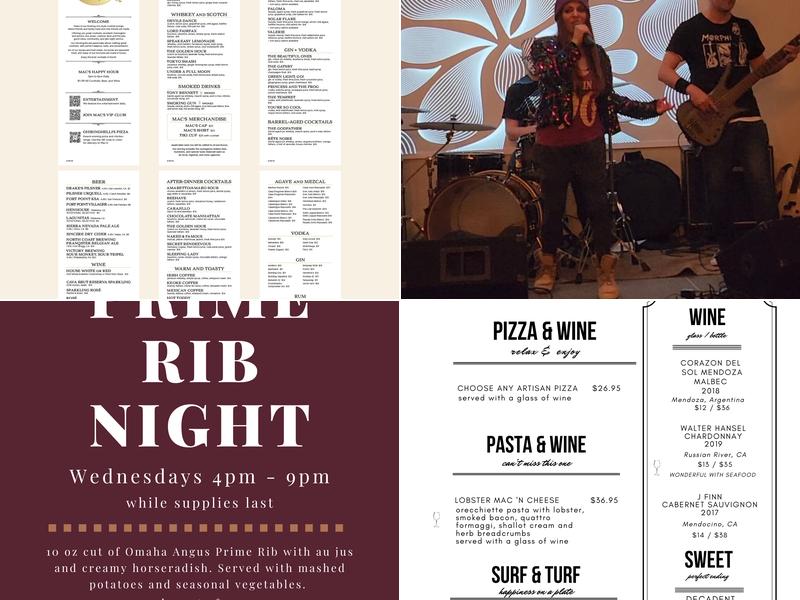 THE VENUE by Ghiringhelli's Menu