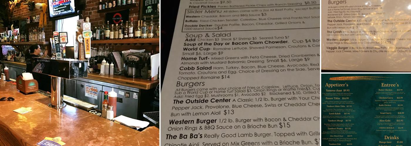 Up & Under Pub and Grill Menu