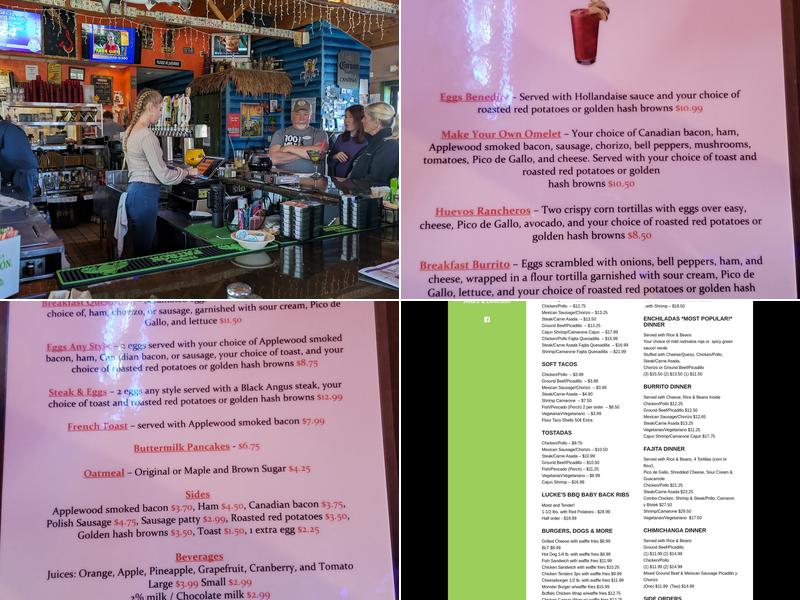 Lucke's Cantina Menu