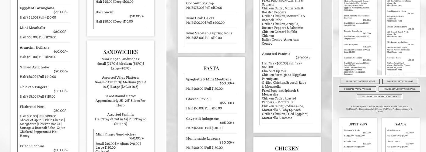 Posto 22 Menu