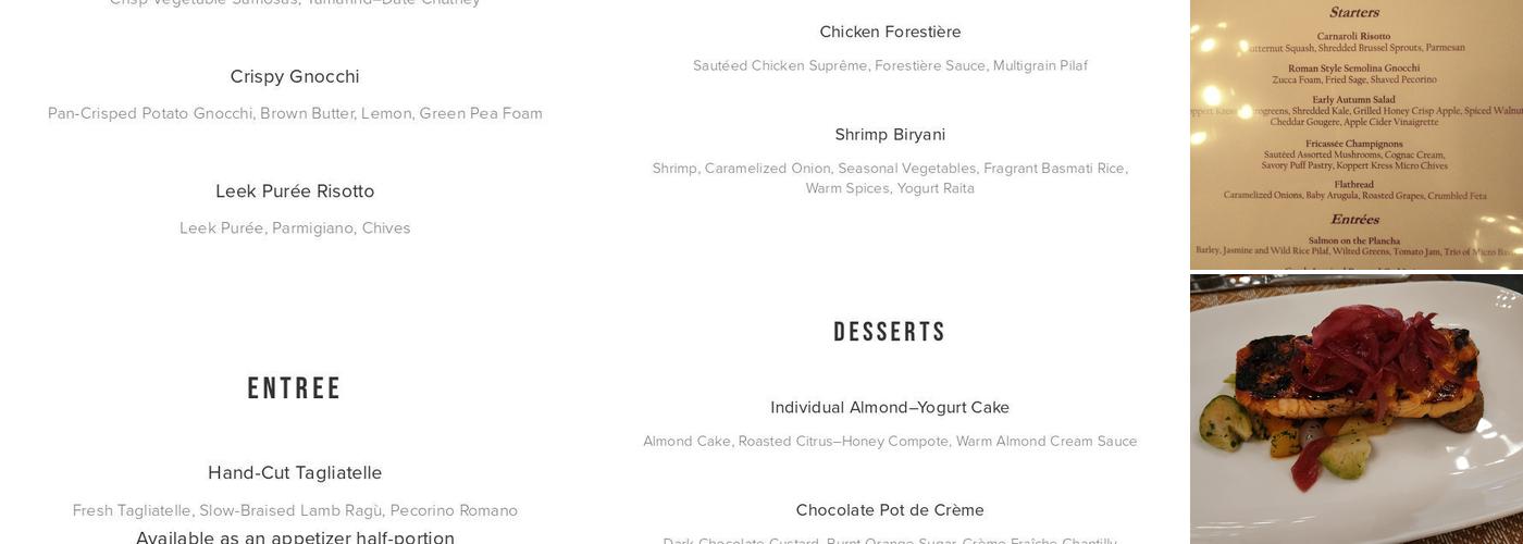 Dining Lab Menu