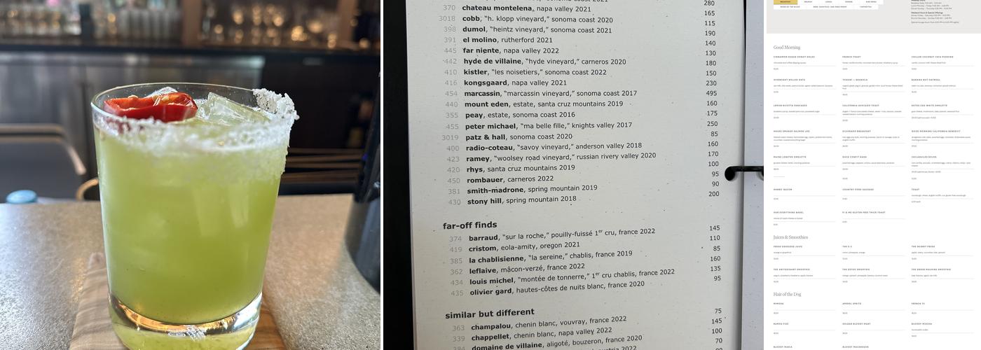 Solbar Menu