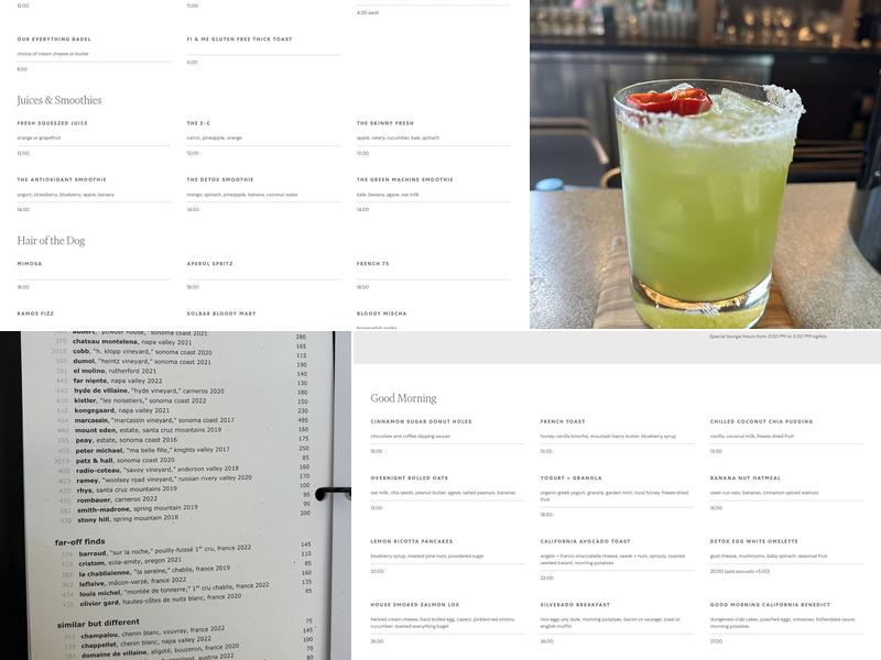 Solbar Menu