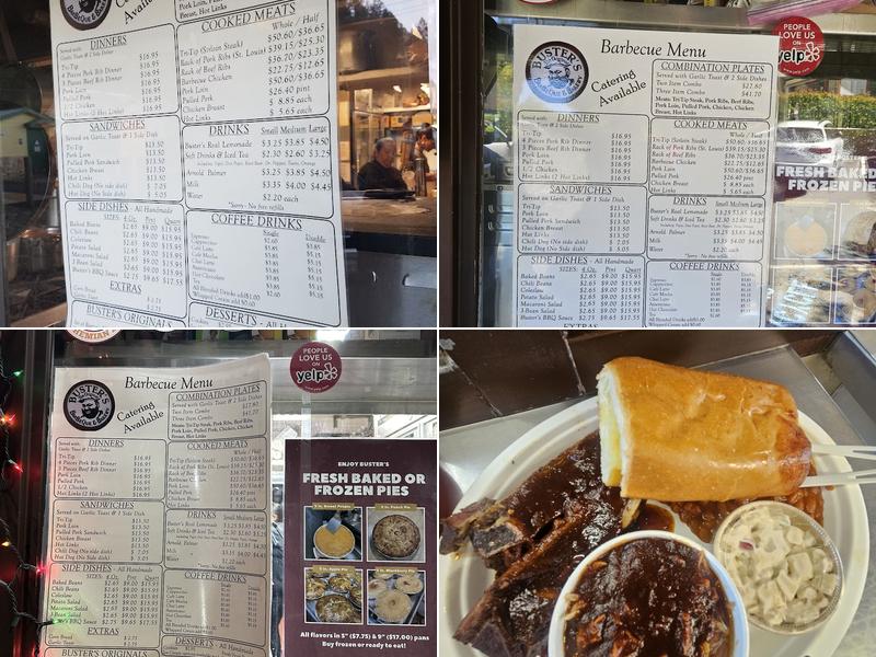 Buster's Original Southern BBQ Menu