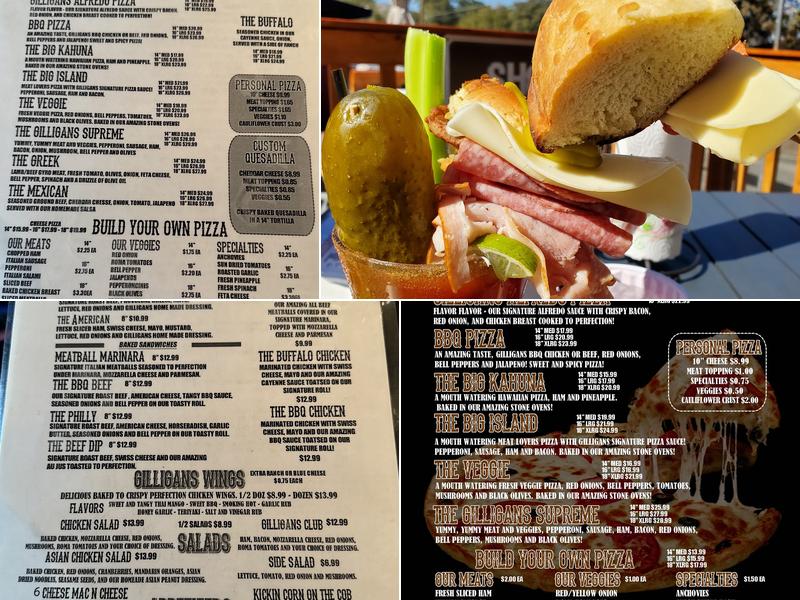 Gilligans Pizza & Bar Menu