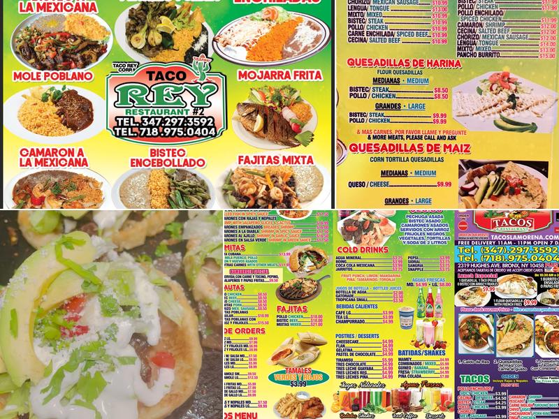Tacos La Morena Restaurant Menu