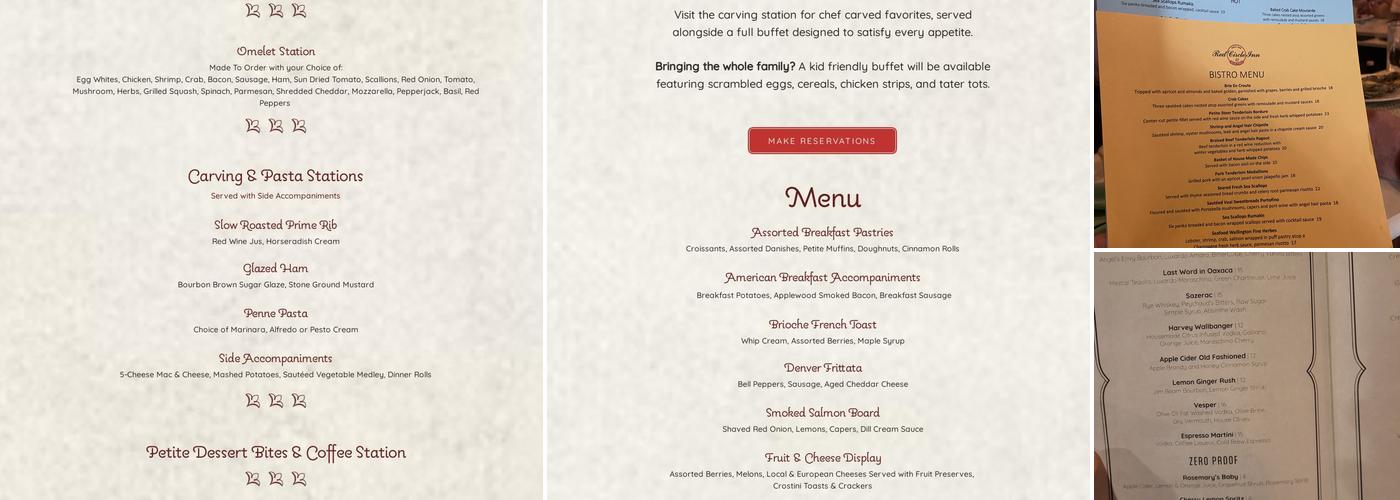 Red Circle Inn Menu
