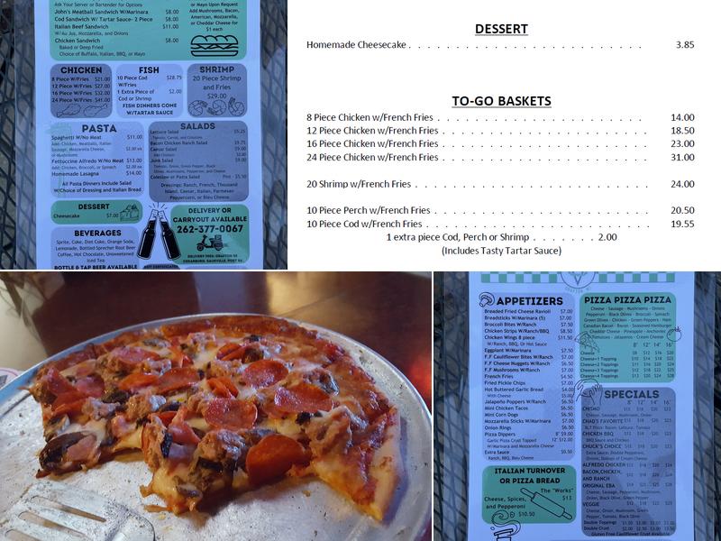 John's Pizzaria of Grafton Menu