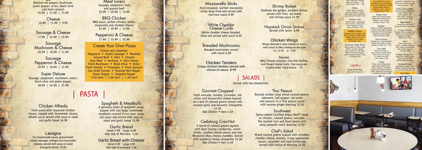 Jim's Grille Menu