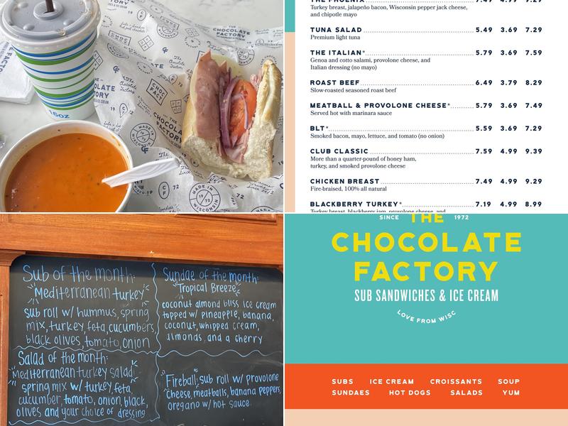 The Chocolate Factory Menu