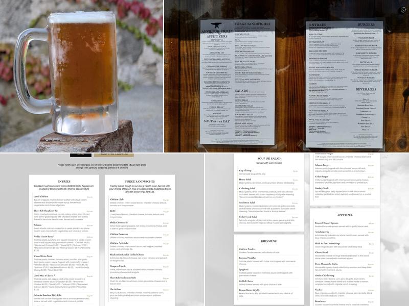 Anvil Pub & Grille Menu