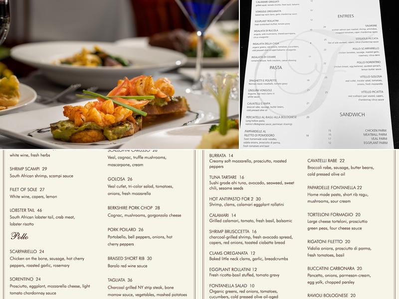 La Fontanella Menu