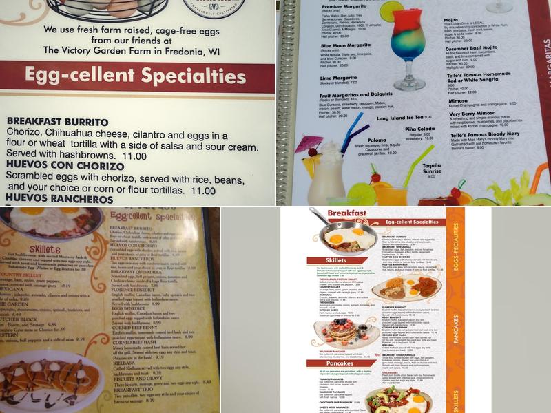 Tellos Grill & Cafe Menu
