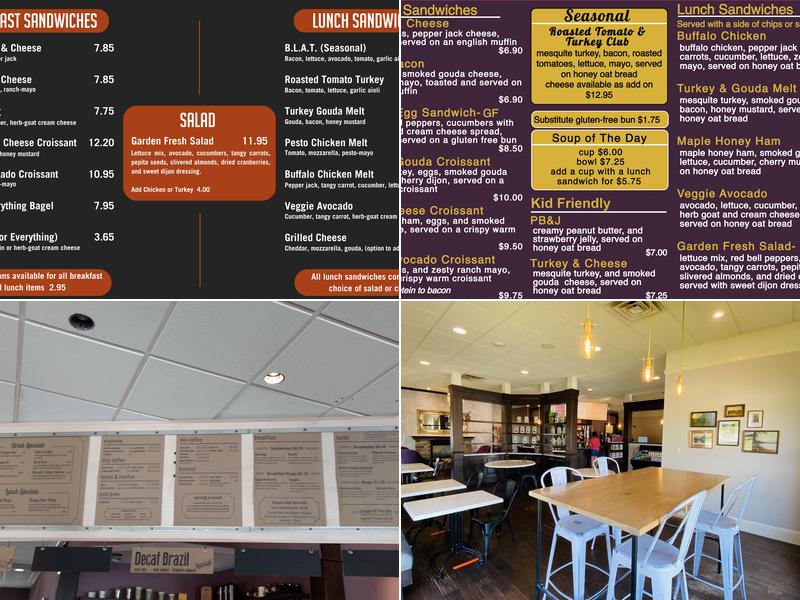 Fiddleheads Coffee Mequon Menu