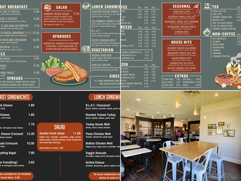 Fiddleheads Coffee Mequon Menu