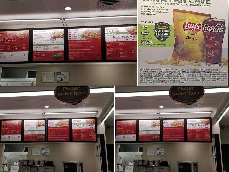 Subway Menu